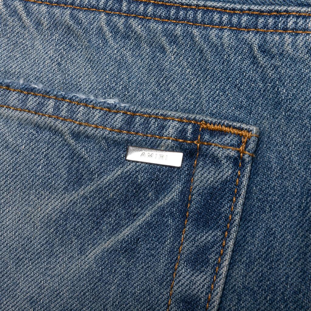 Pleated Denim Straight MX1 Jean - Honeycomb Indigo Male Product Image