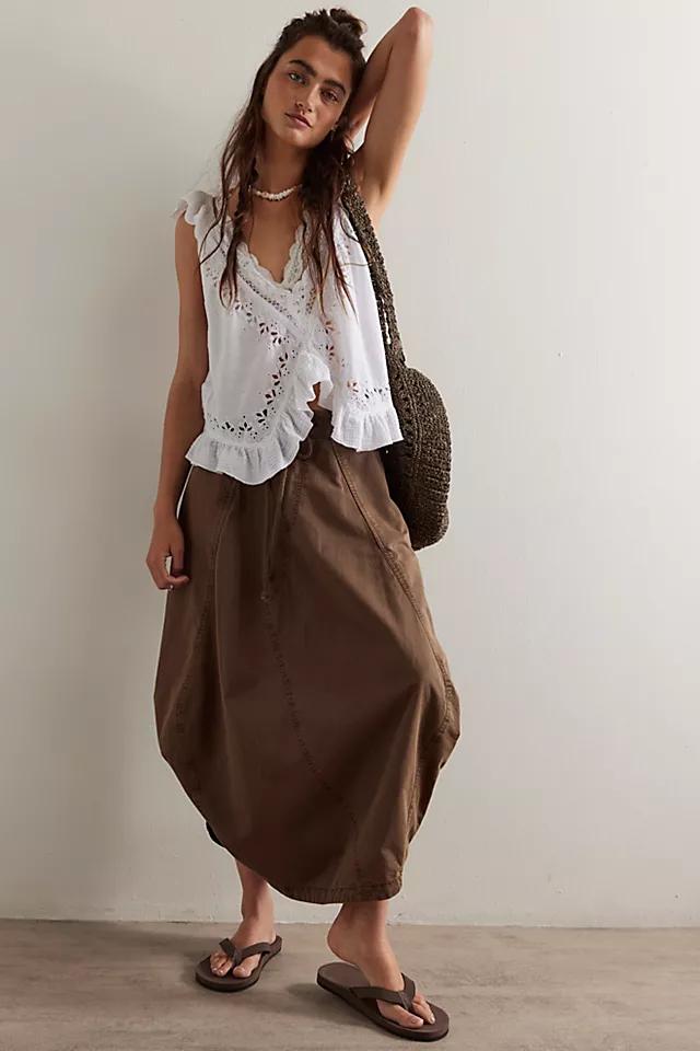Willow Poplin Maxi Skirt Product Image