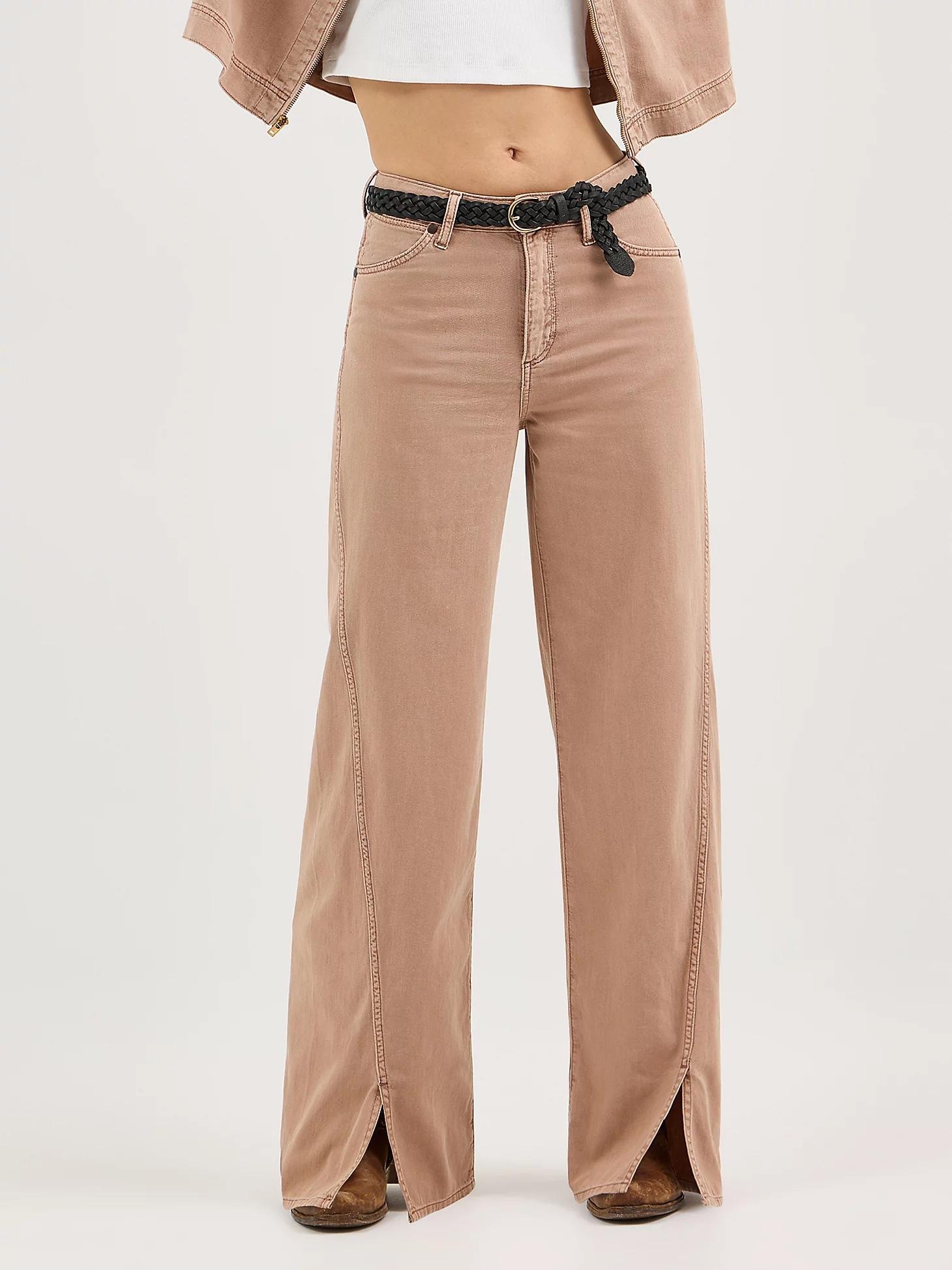 Women's Loose Spat Jean in Green Wash Product Image