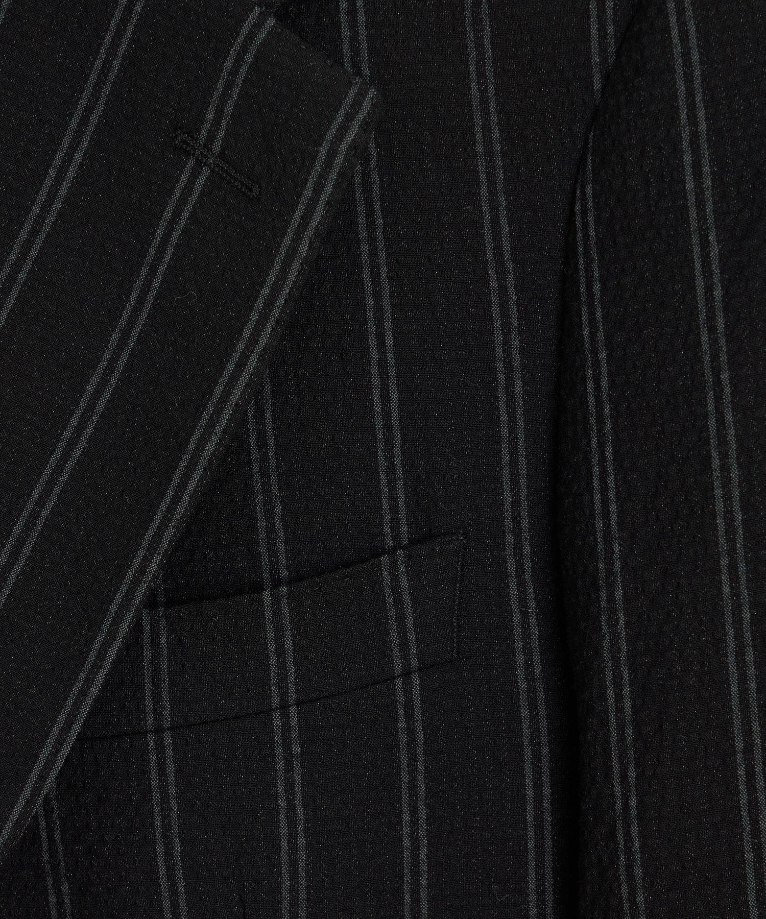 Italian Seersucker Striped Side Tab Trouser Product Image