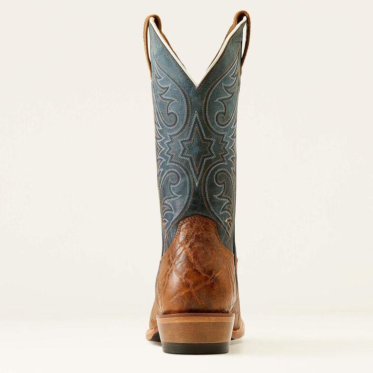 SALE Ariat® Men's Smokehouse/Ocean Blue Bankroll Almond Toe Boots Product Image