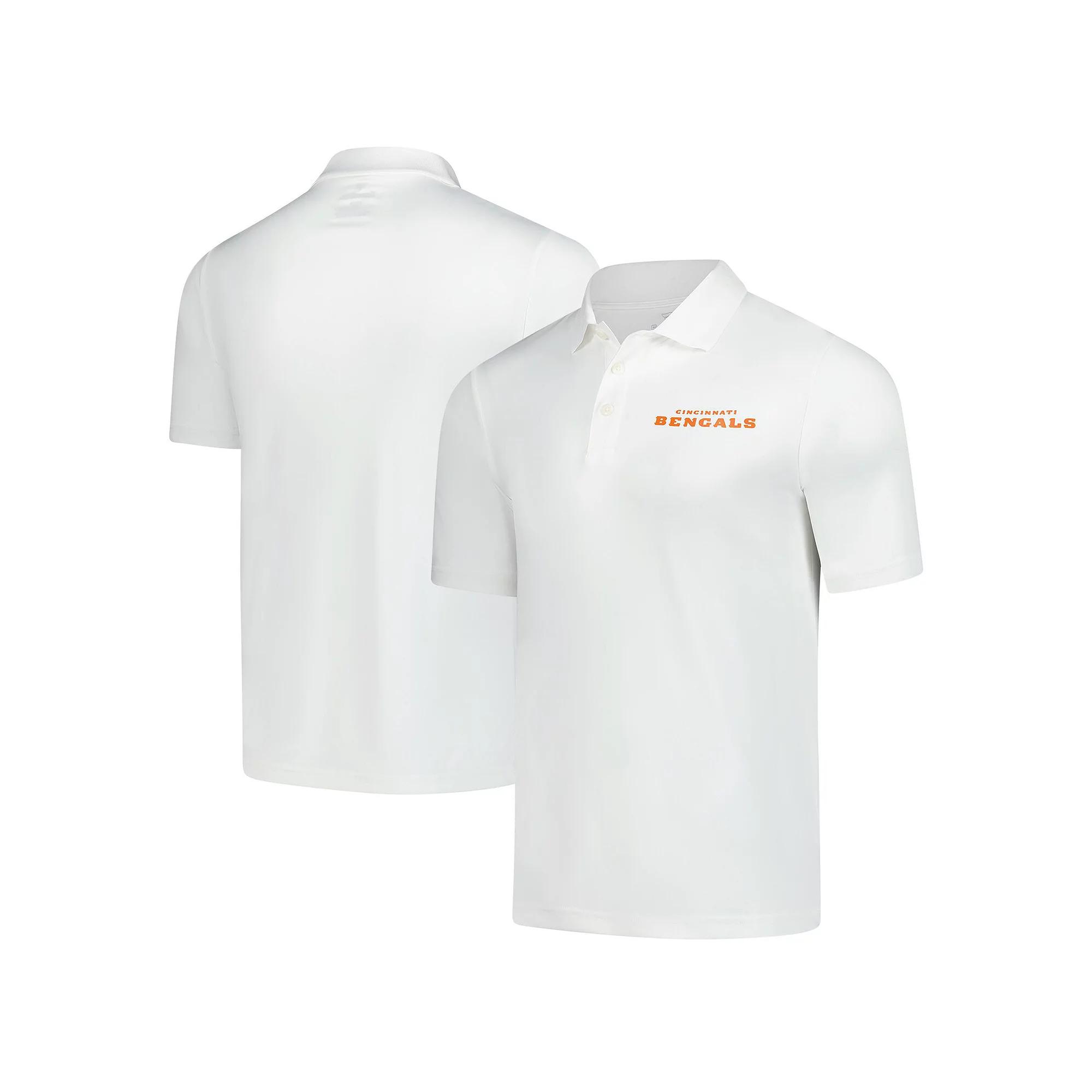 Men's Fanatics  White Cincinnati Bengals Polo, Size: Medium Product Image