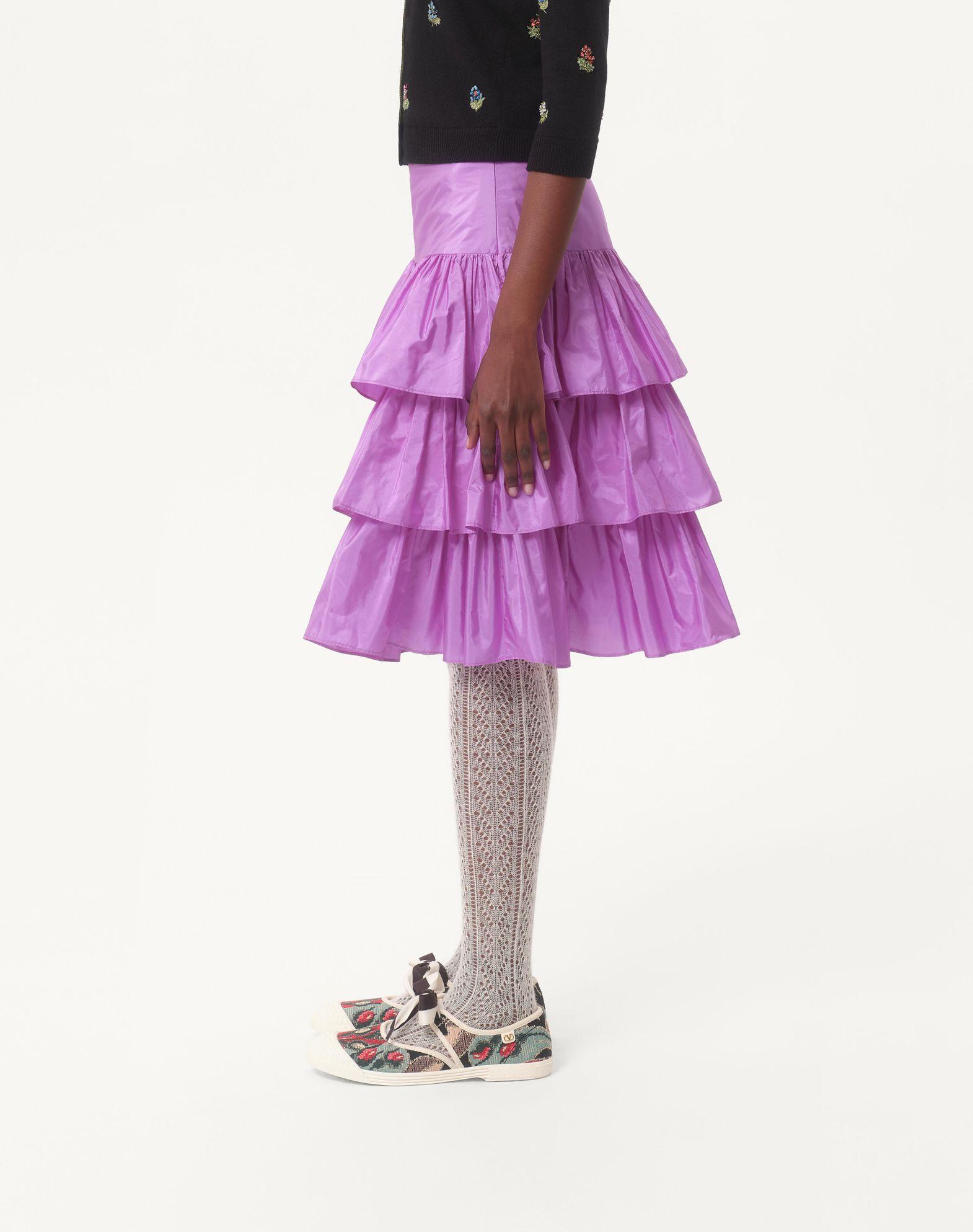 Ruffled Taffeta Skirt Product Image