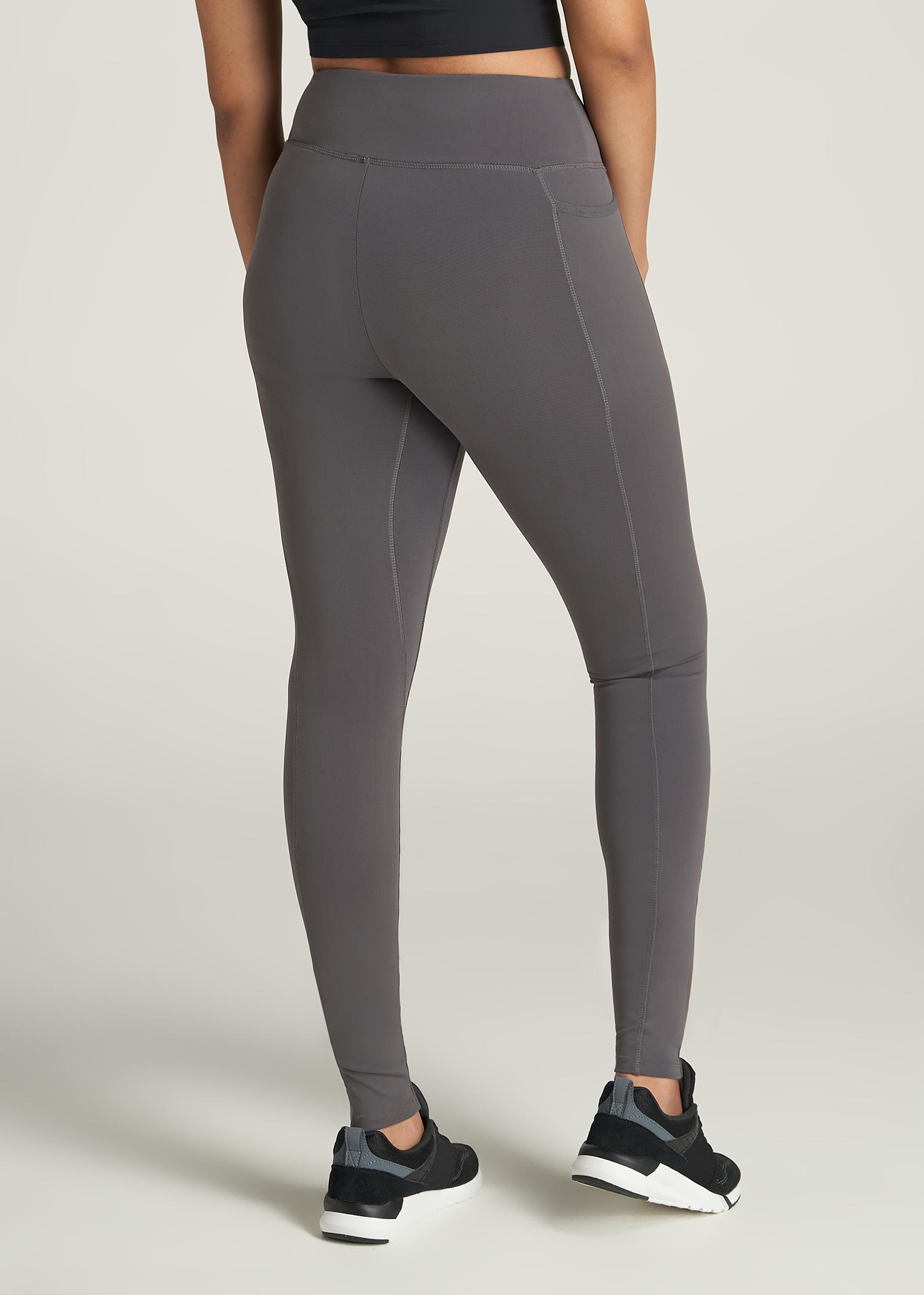 Bella Outer-Pocket Leggings for Tall Women in Charcoal Female Product Image