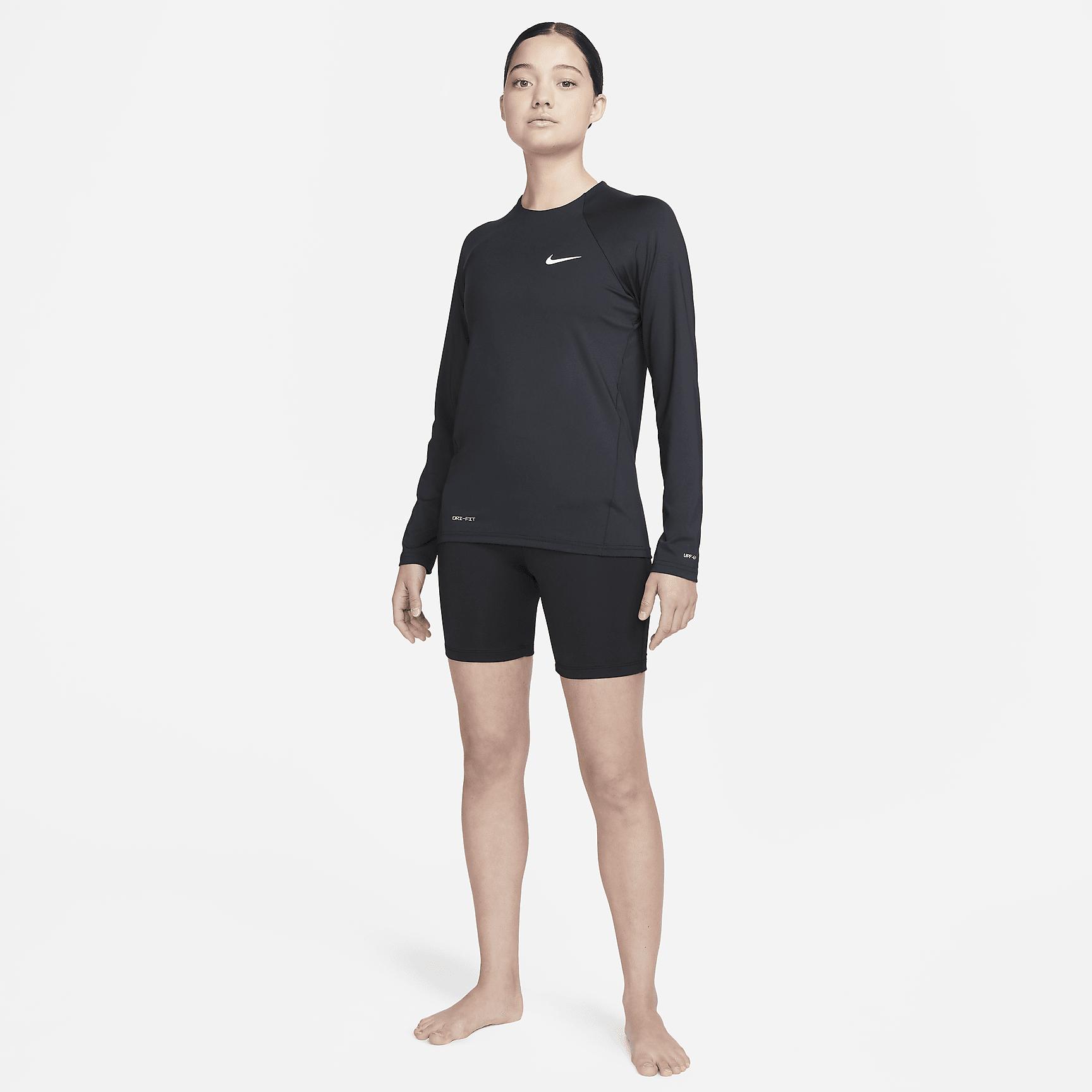 Nike Womens Essential Long-Sleeve Hydroguard Swim Shirt | NESSA386-001 Product Image