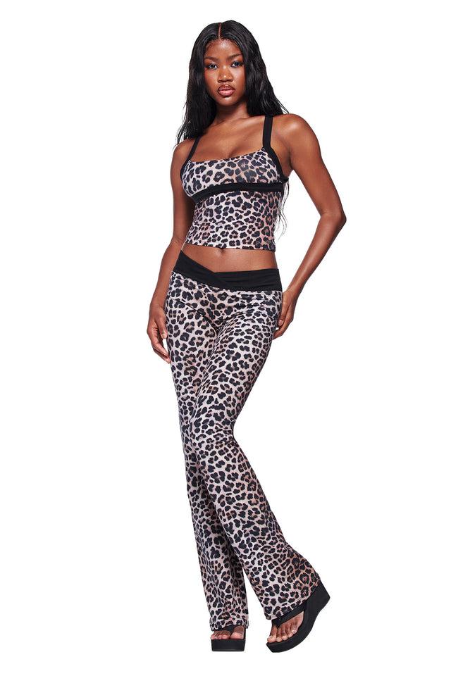 BLARE CROSSOVER PANT - LEOPARD Product Image