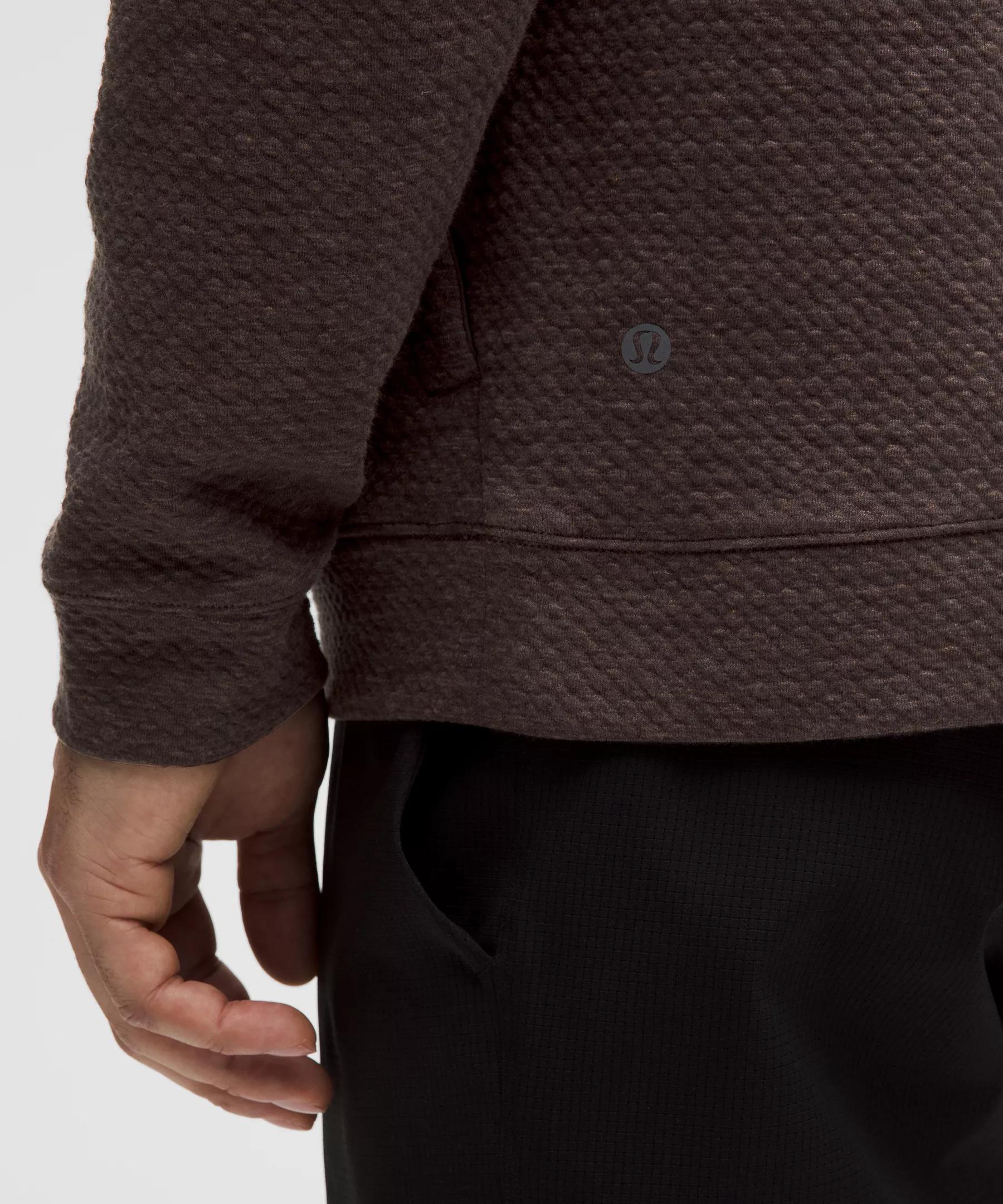 Textured Double-Knit Cotton Hoodie Product Image