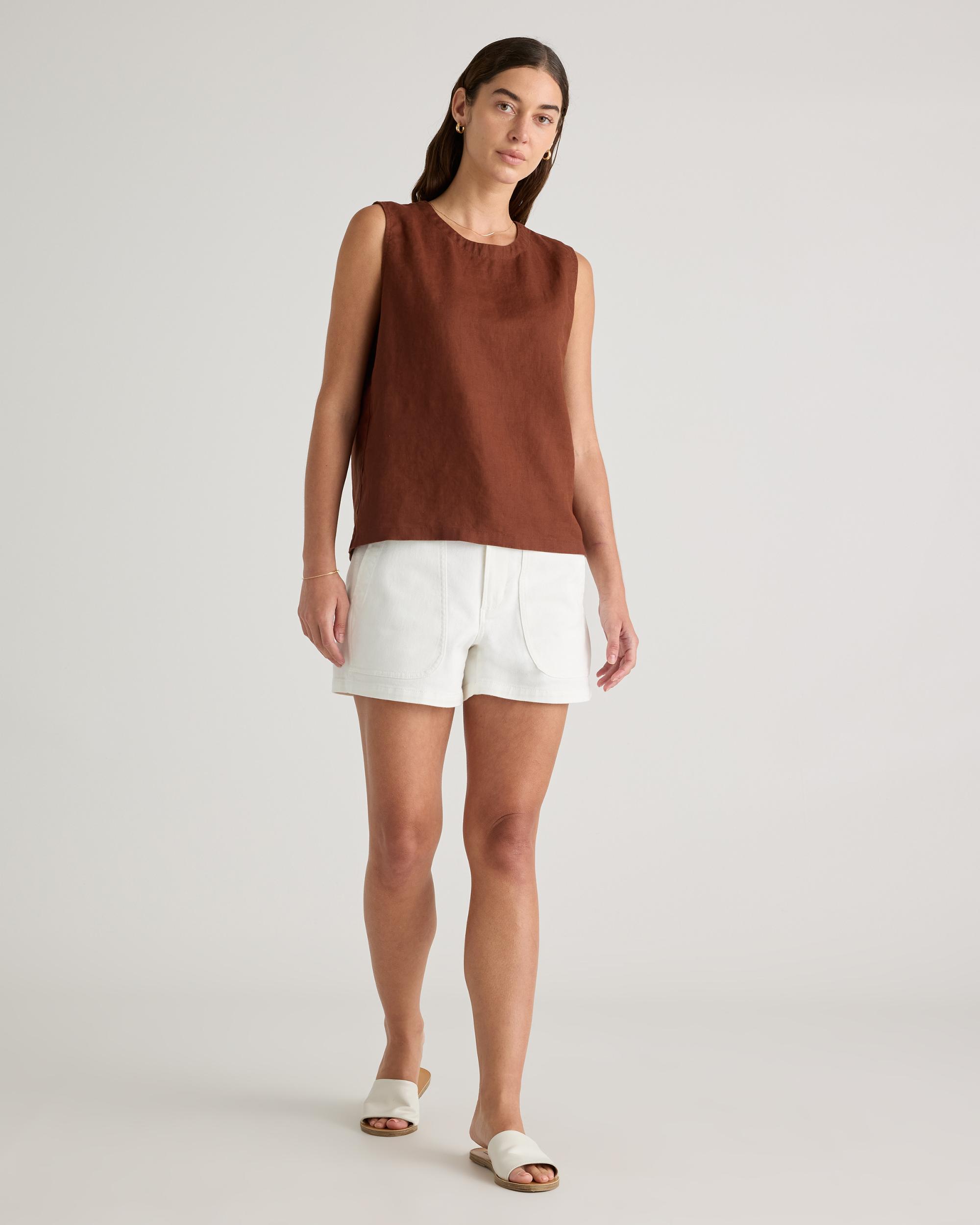 Quince | Women's Organic Stretch Cotton Twill Utility Shorts Organic Cotton Product Image