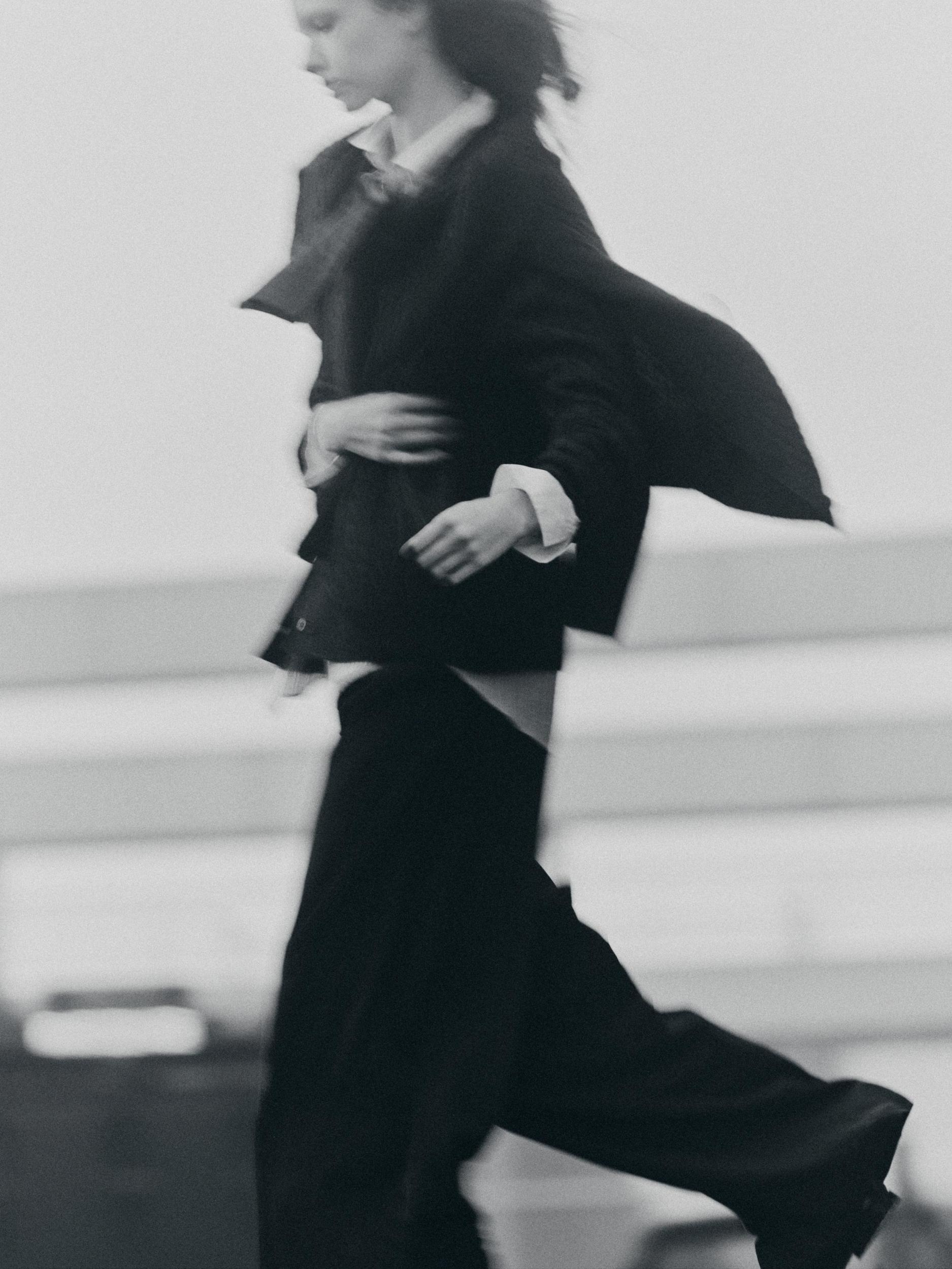 Darted wide-leg trousers Product Image