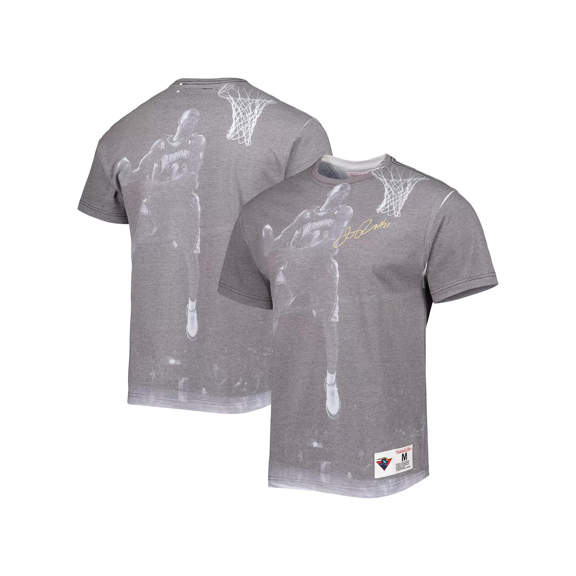 Mens Mitchell & Ness Jason Richardson Heather Gray Golden State Warriors Above The Rim T-Shirt Product Image