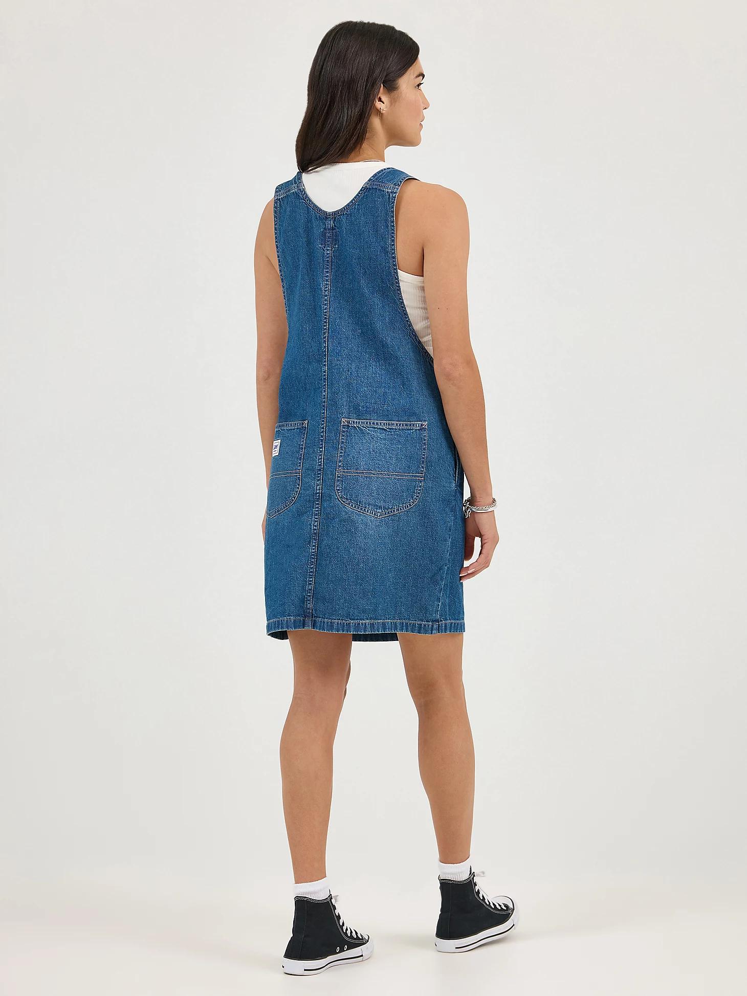 Women's Loose Bib Denim Overall Dress | Women's Skirts & Dresses | Lee® Product Image
