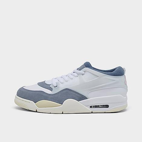Jordan Mens Air 4 RM Casual Shoes in White/Diffused Blue/Ashen Slate Product Image