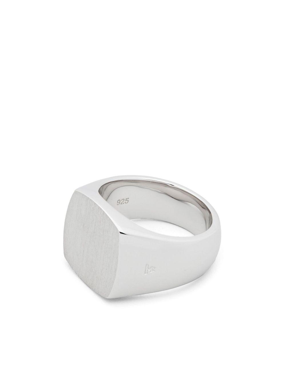 Cushion Satin signet ring Product Image