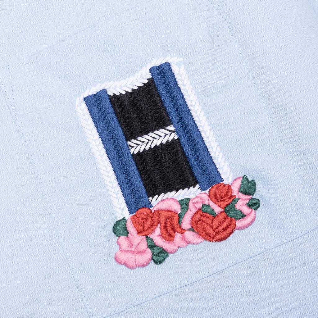 Window Embroidery Shirt - Light Blue Male Product Image