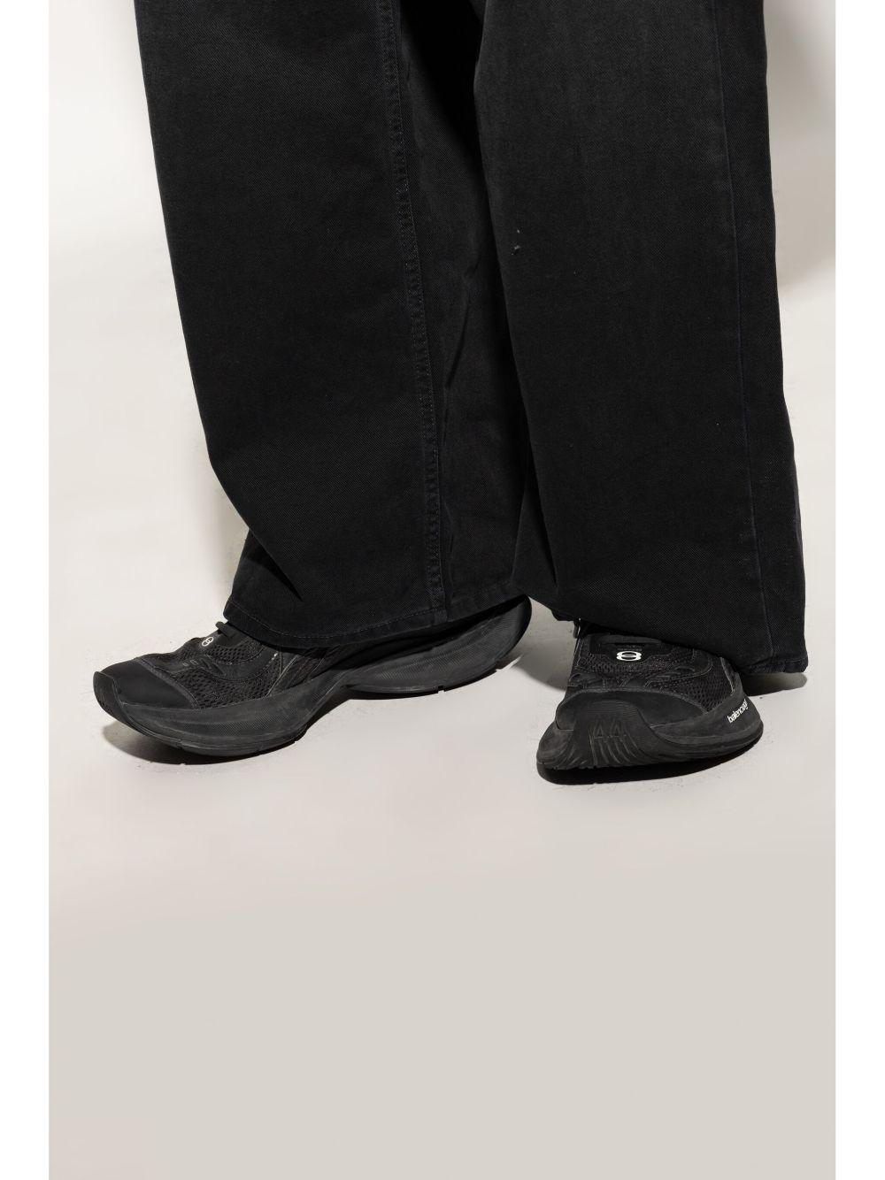 BALENCIAGA Black Mesh And Rubber Circuit Sneakers Product Image