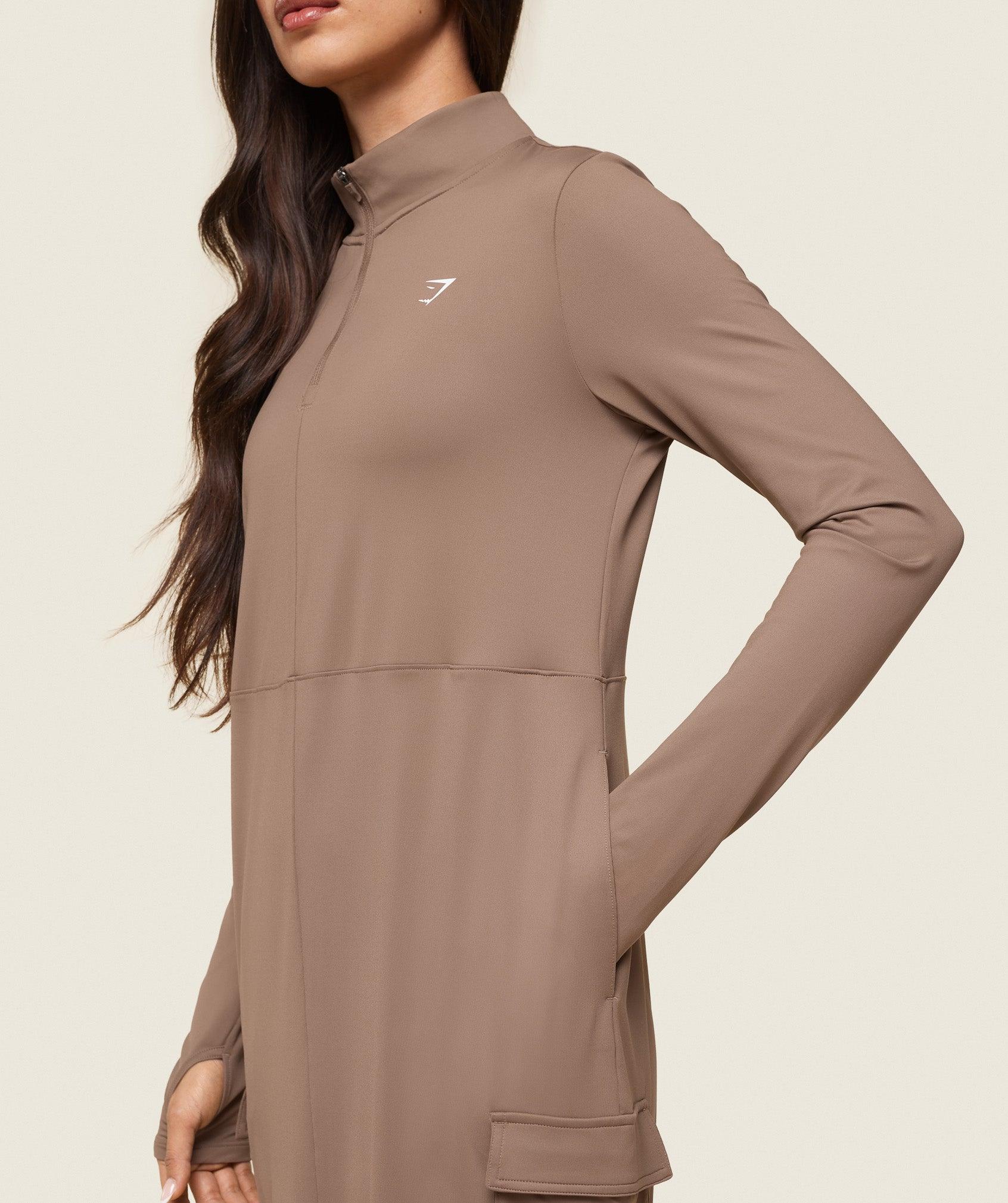 Gymshark GS x Leana Deeb Abaya - Soul Brown Female Product Image