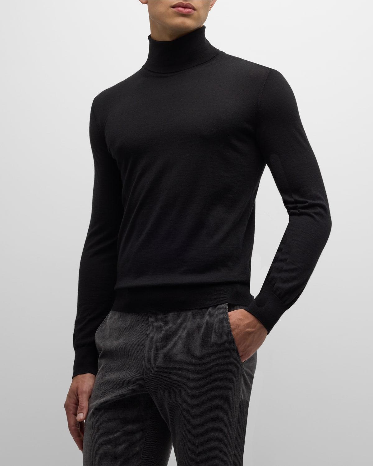 Mens Cashmere-Silk Turtleneck Sweater Product Image