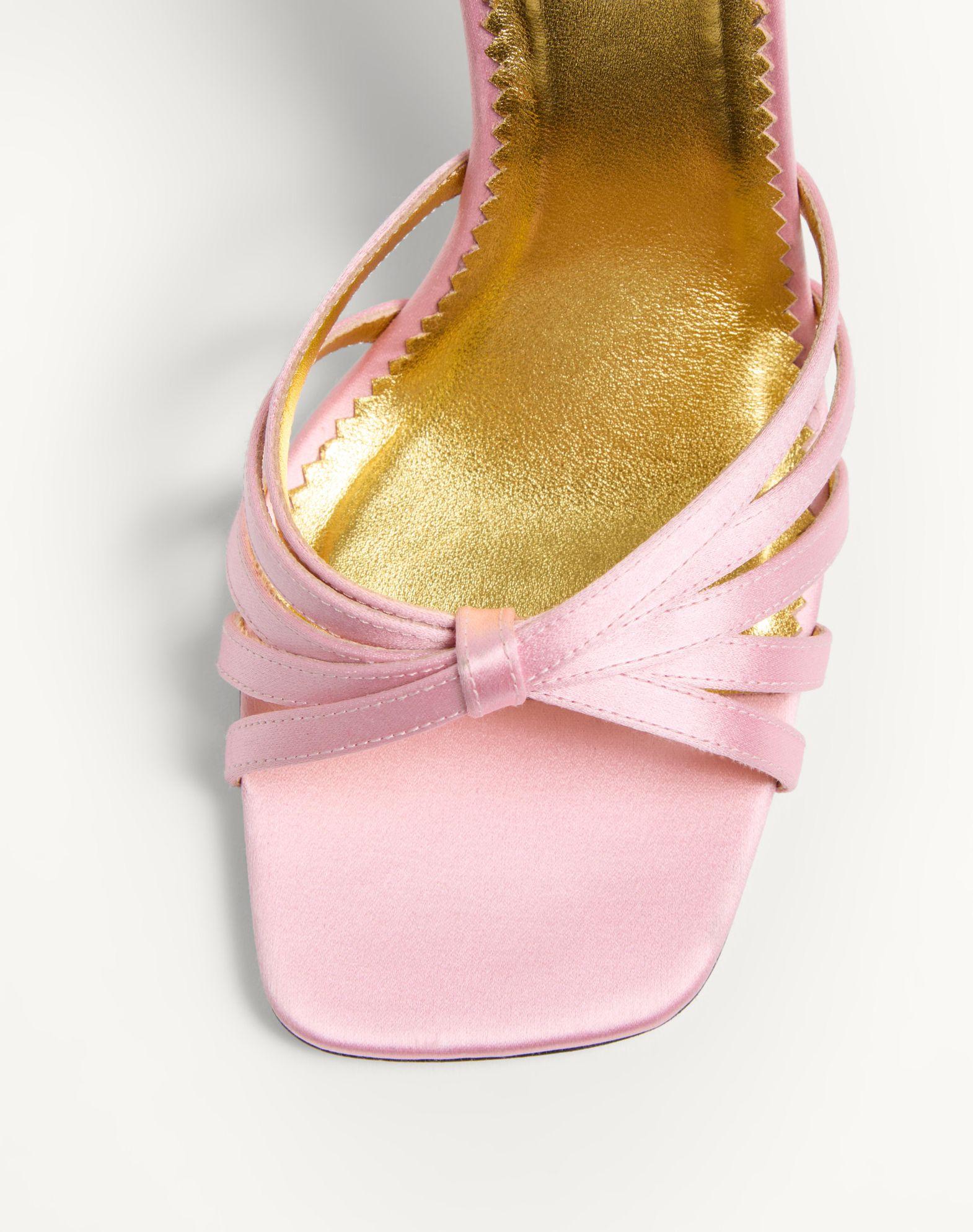 Preshoes Satin Sandal With Crystals 90Mm Product Image