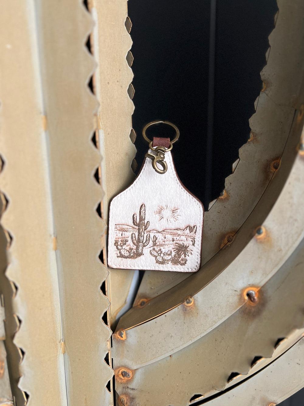 American Darling Hair On Hide Tag Keychain Product Image