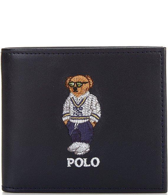 Polo Ralph Lauren Embroidered Leather Billfold Wallet Product Image