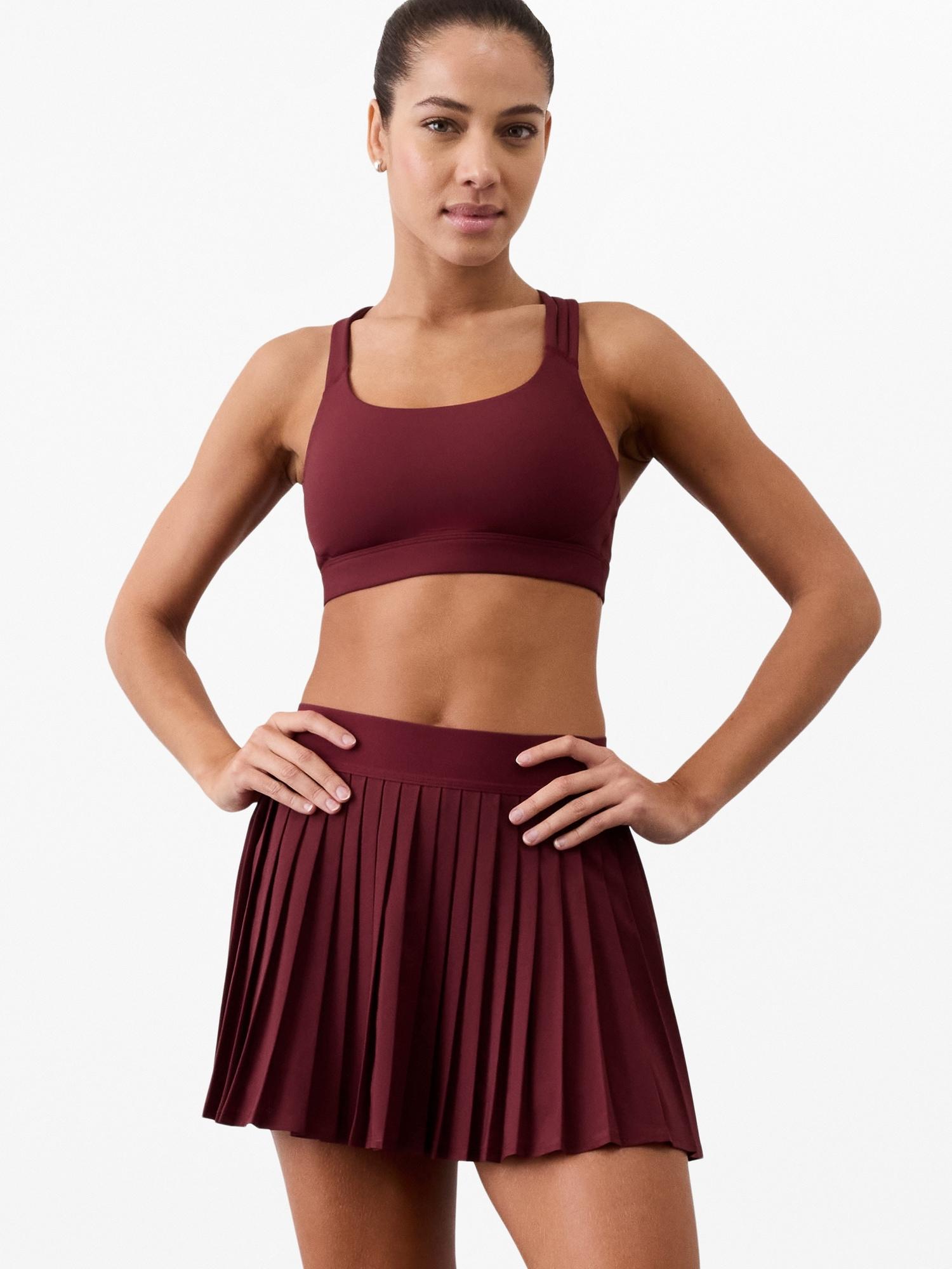 Match Point High Rise Pleated Lasercut 13 1/2" Skort Product Image