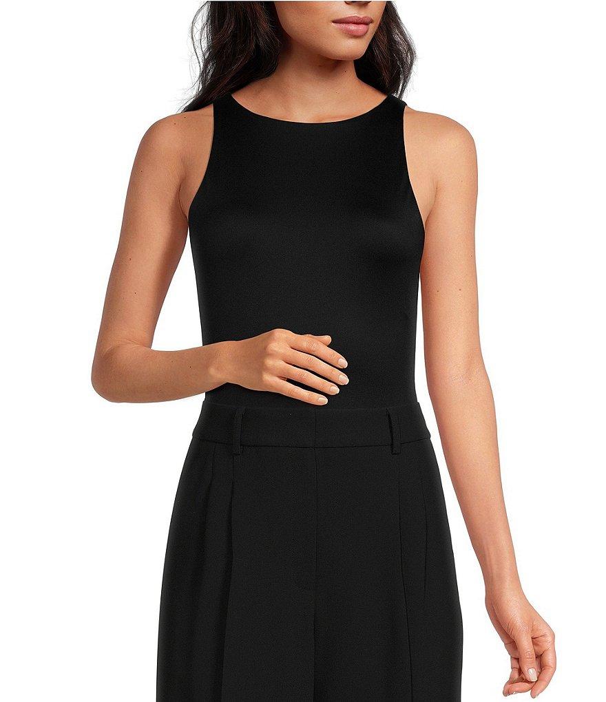 Gianni Bini Layla Sleeveless Racer Knit Coordinating Bodysuit Product Image