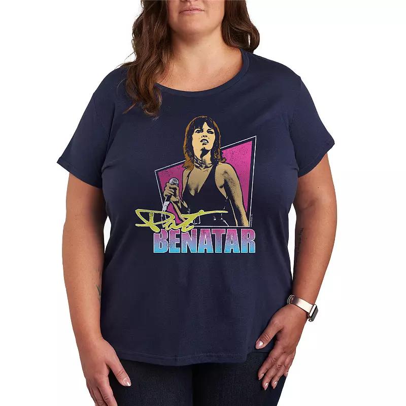 Plus Size Pat Benatar Cameo Graphic Tee, Womens Product Image