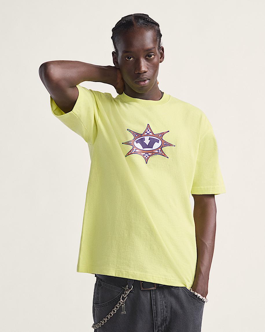 Star Checker T-Shirt in Canary Yellow| Vans US Product Image