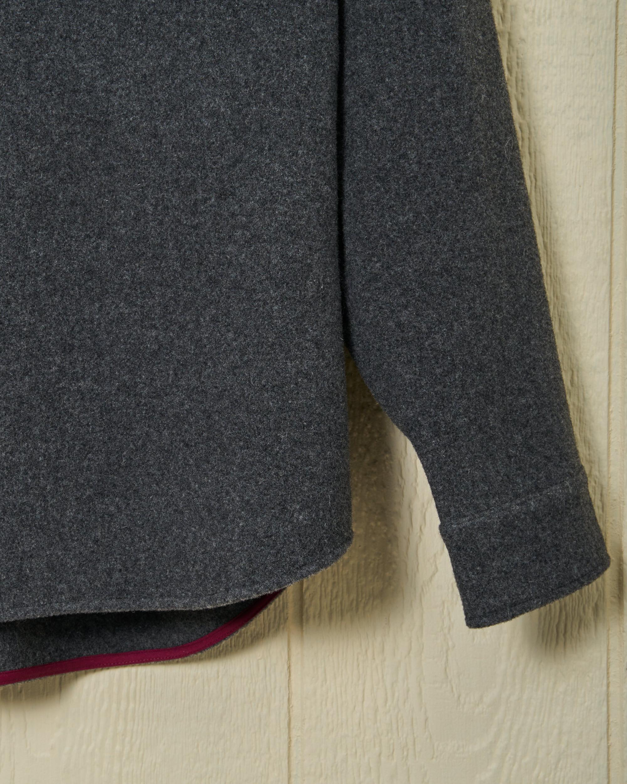 CPO Shirt Jacket in Charcoal Wool Product Image