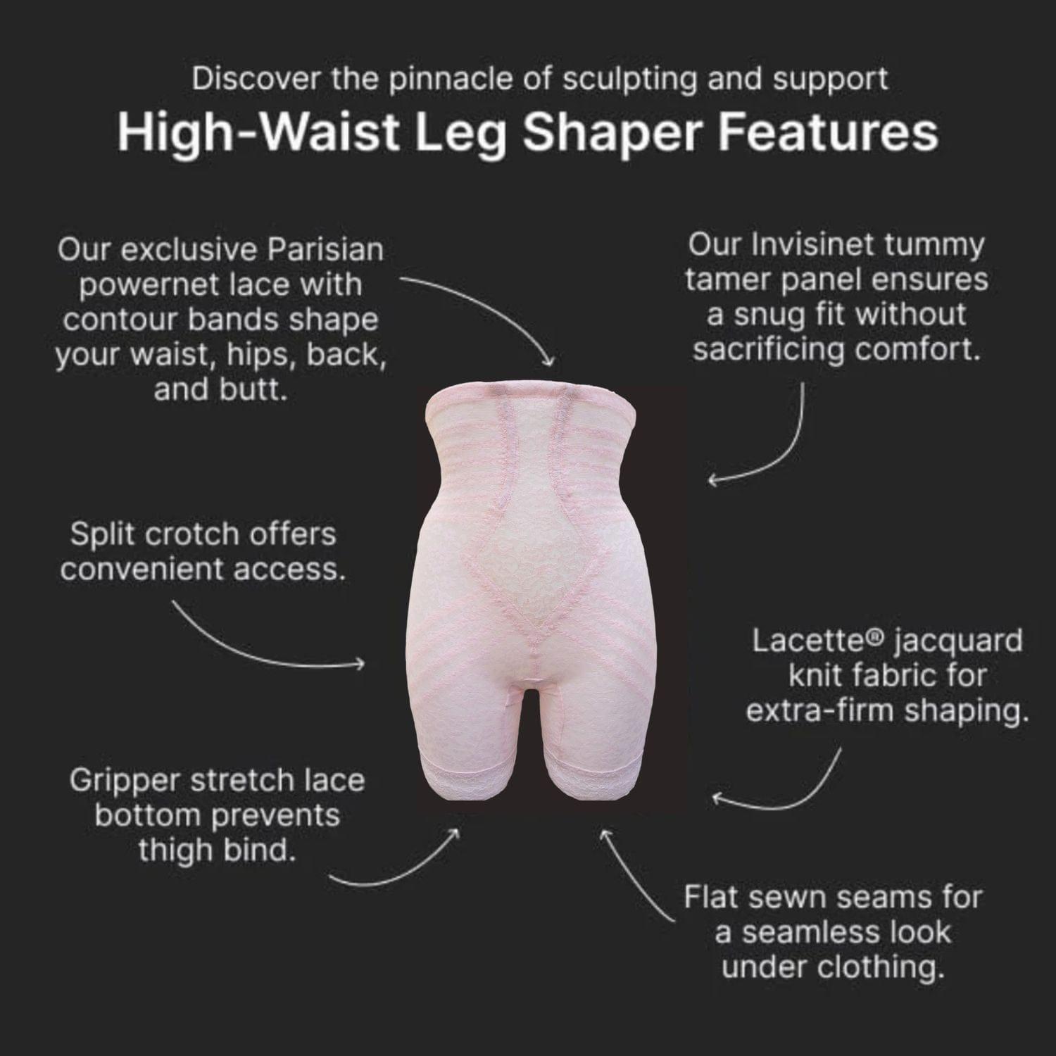 Style 6207 |  No Roll High Waist Lace Thigh Slimmer with Extra Firm Support Product Image