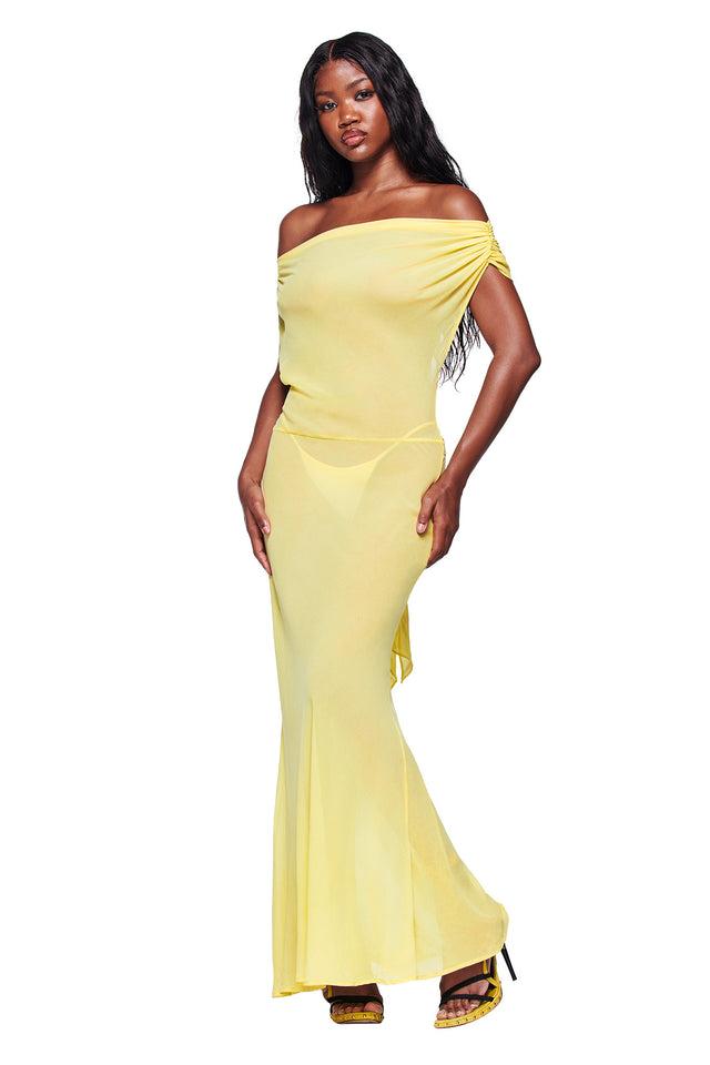 KAHLO MAXI DRESS - YELLOW Product Image