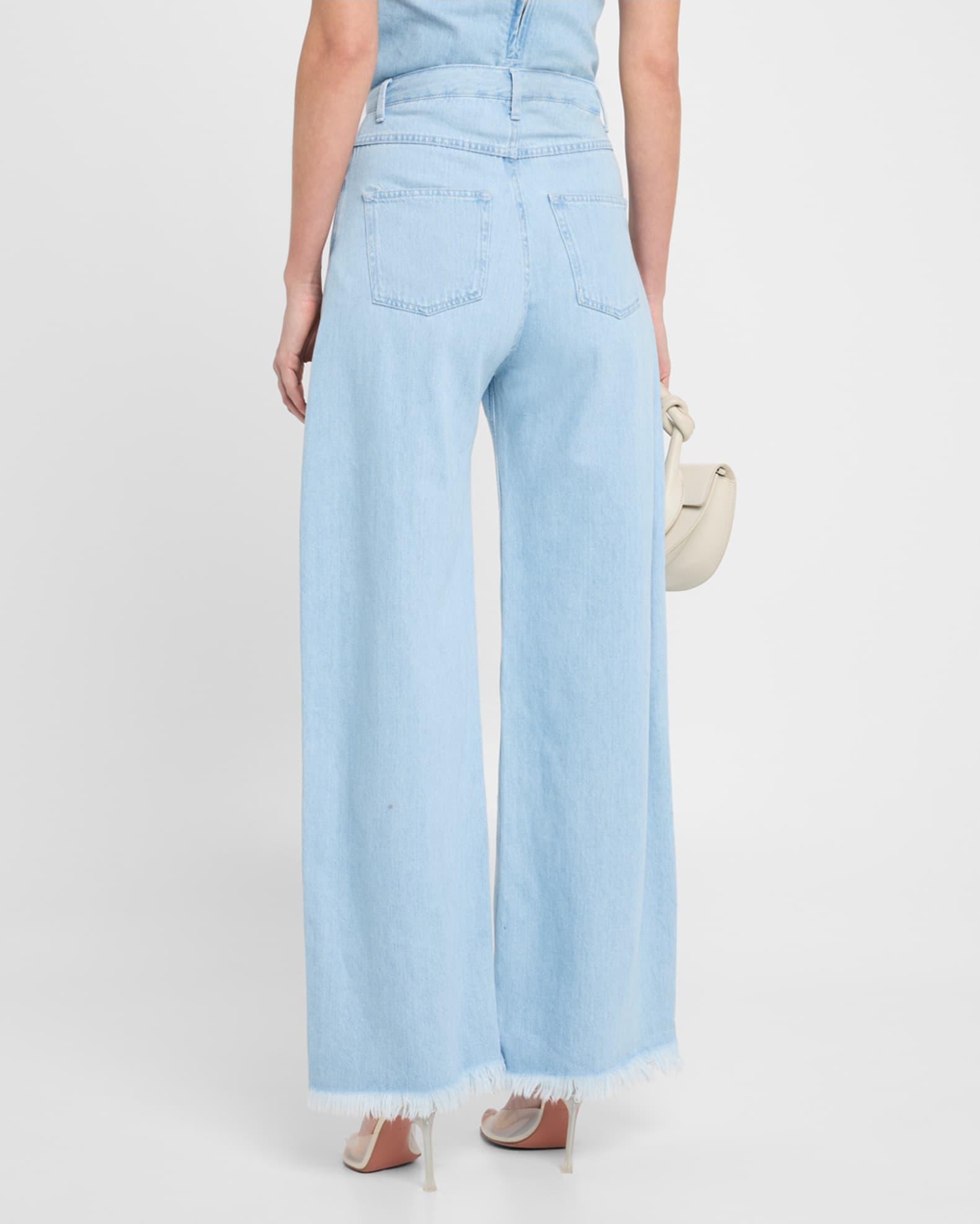 Floral-Embroidered Boyfriend Jeans Product Image