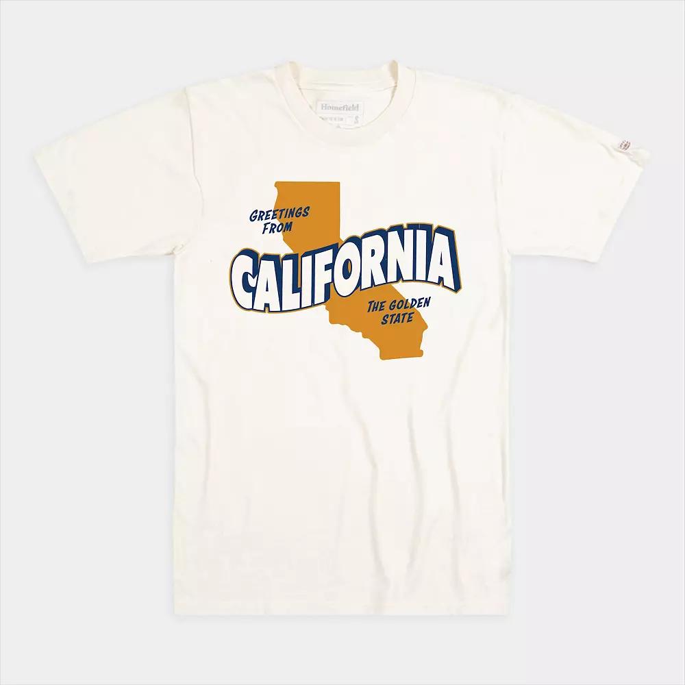 Men's Homefield California "The Golden State" Tourist Shirt, Size: Large, Ivory Product Image