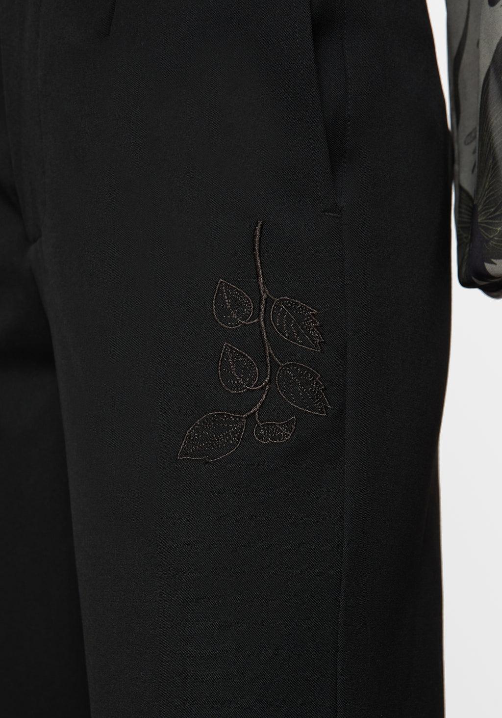 Amalthea Embroidered Tailored Wide Leg Trousers Product Image