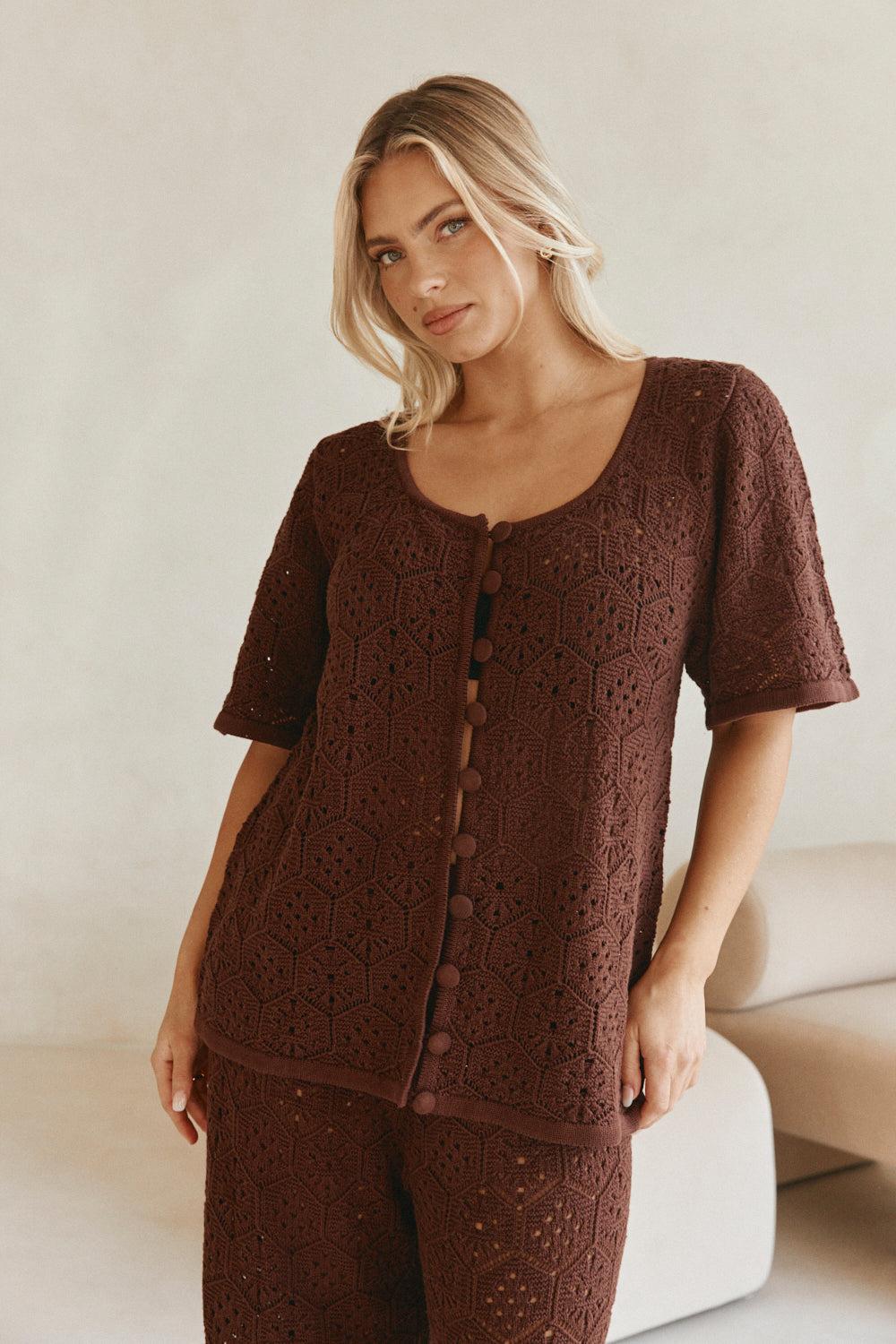 Umiko Top - Brown Product Image