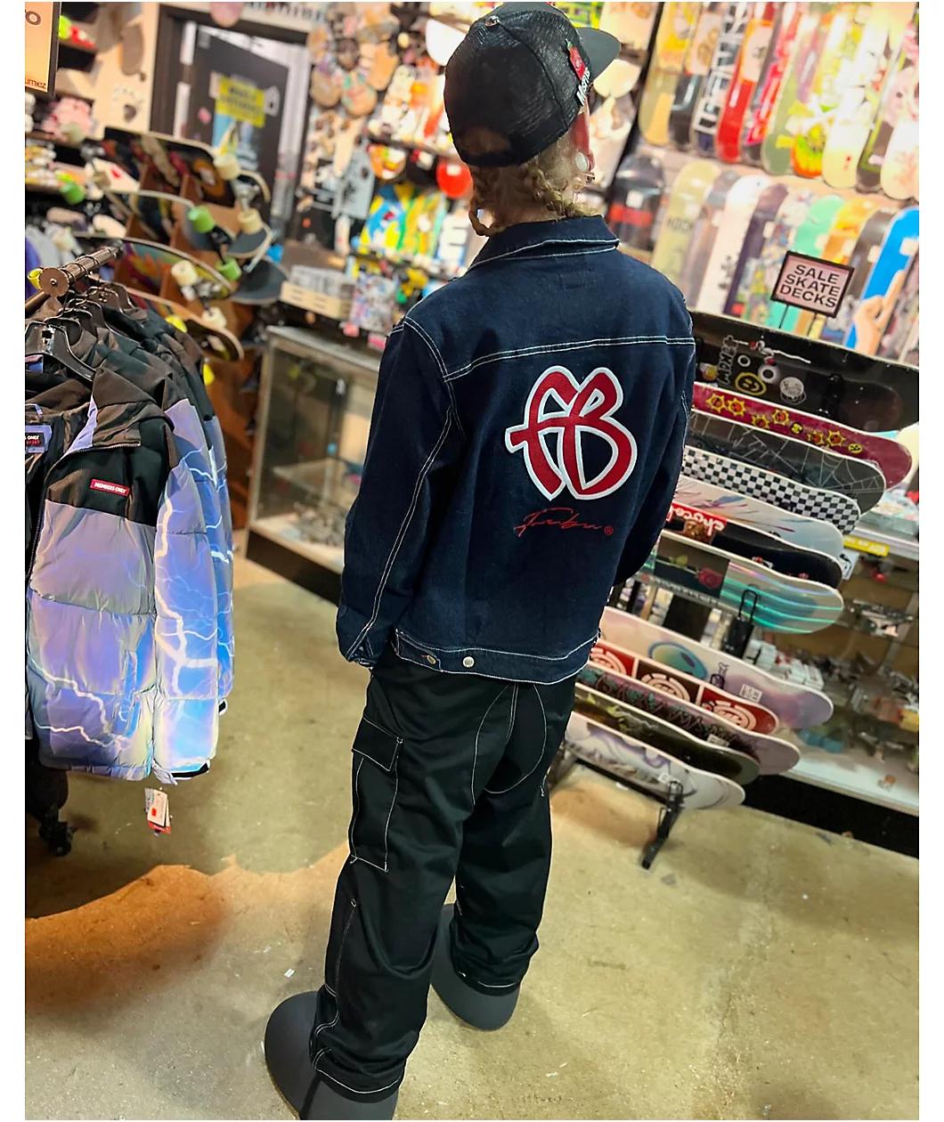 FUBU Classic Dark Blue Denim Jacket Product Image