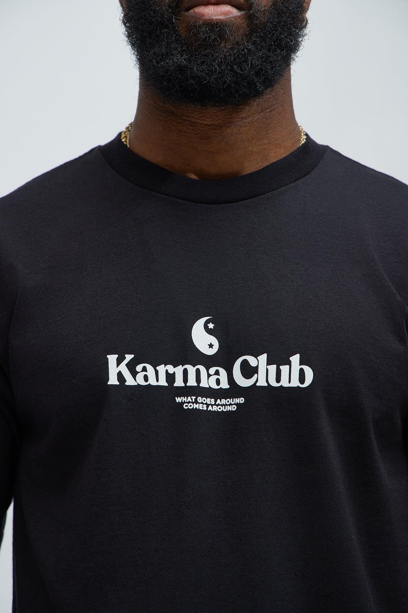 Karma Club Short Sleeve Tee - Black Product Image