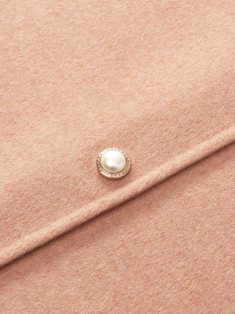 Pure Double-Faced Wool Round Neck Women Jacket Product Image