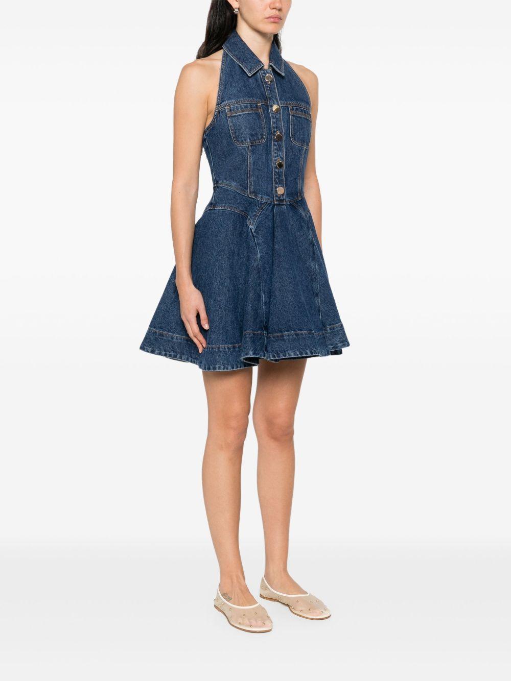 denim sleeveless mini dress Product Image