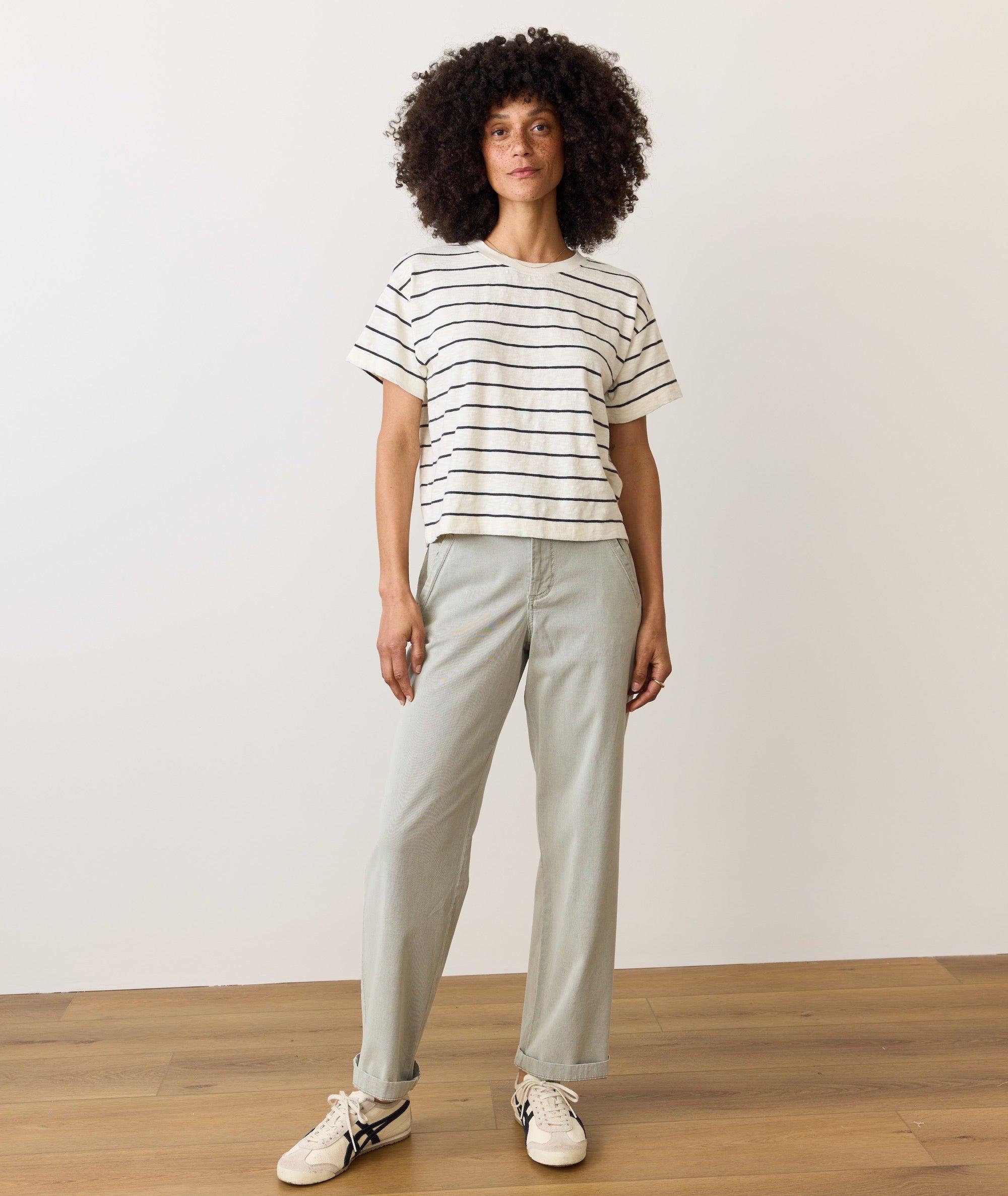 Sadie Vintage Slub Crop Tee Product Image