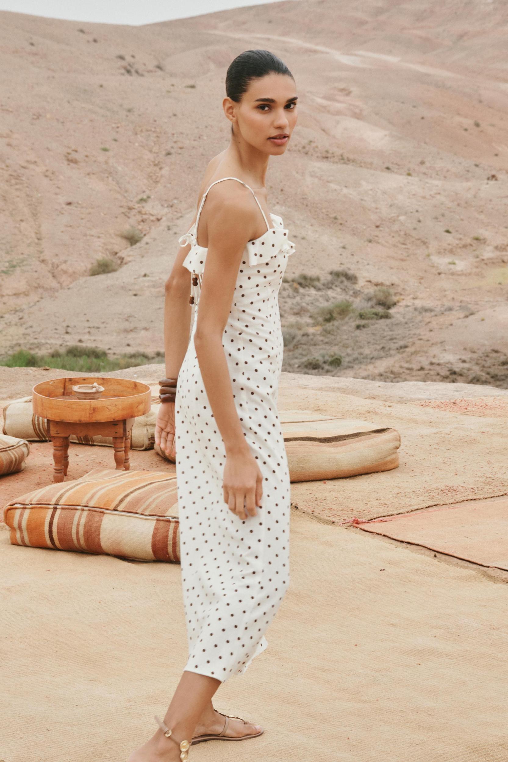 POLKA DOT MIDI DRESS Product Image