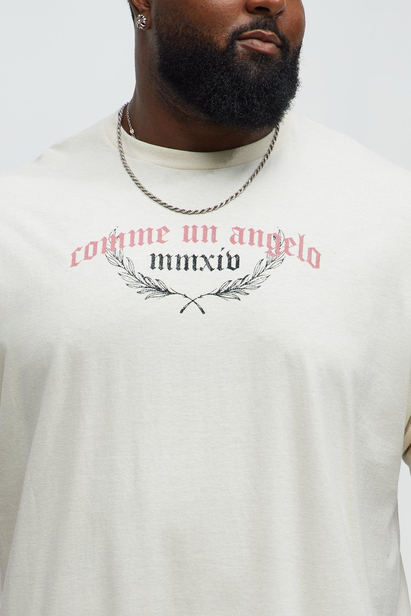 Comme Un Angelo Short Sleeve Tee - Natural Product Image