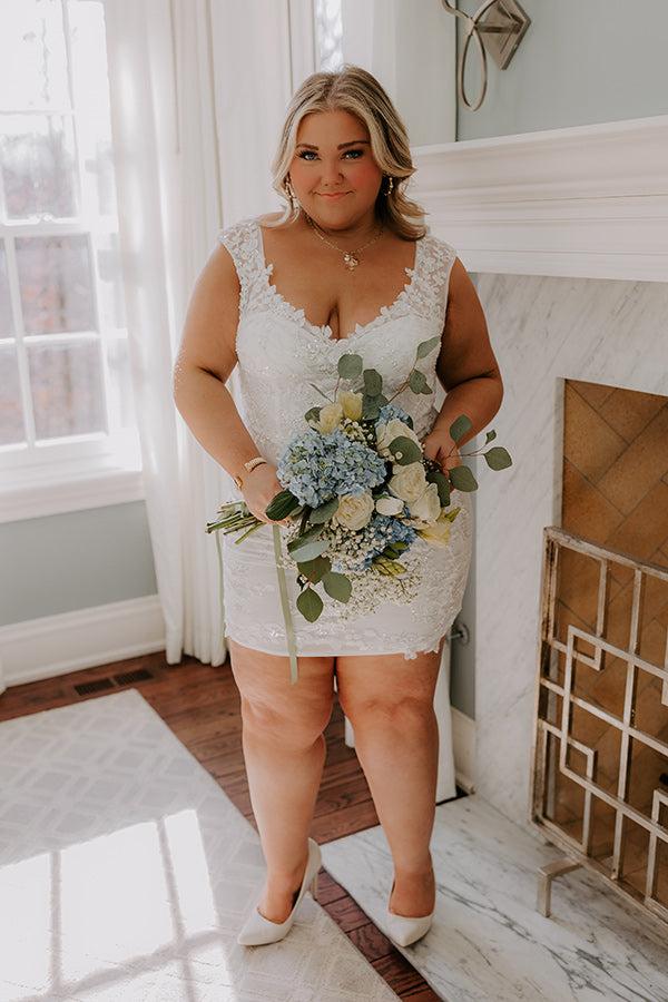 Cheerful Moment Embroidered Floral Mini Dress Curves Product Image