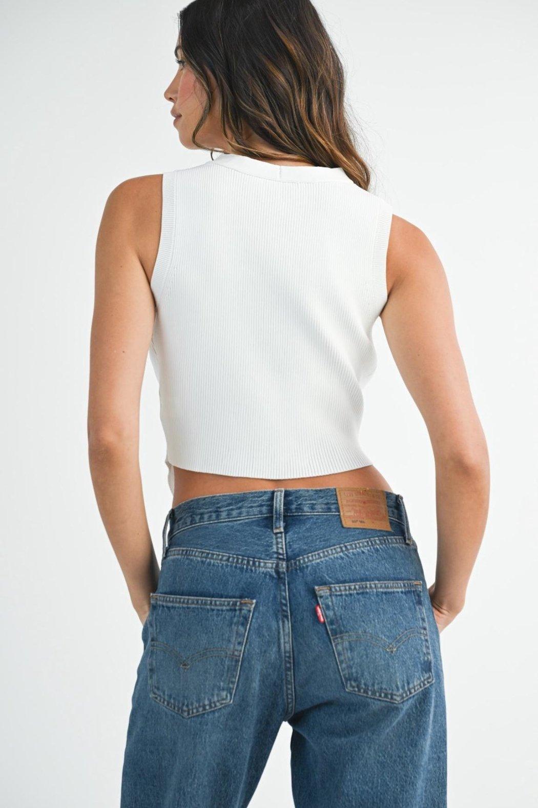 Ribbed Vest Top Product Image