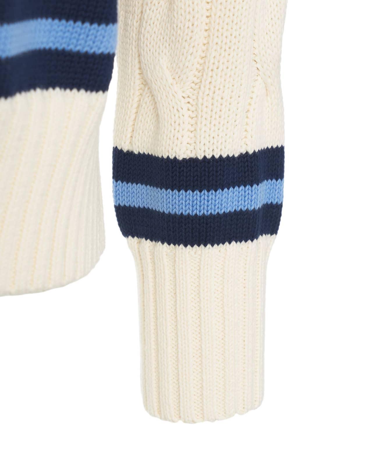 Knit sweater with V-neck Product Image