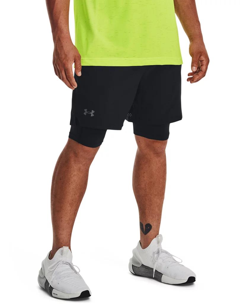 Under Armour Mens Under Armour Vanish Woven Shorts With Heat Gear - Mens Black/Black/Pitch Grey Product Image