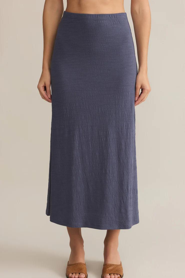 Delavine Textured Midi Skirt Product Image