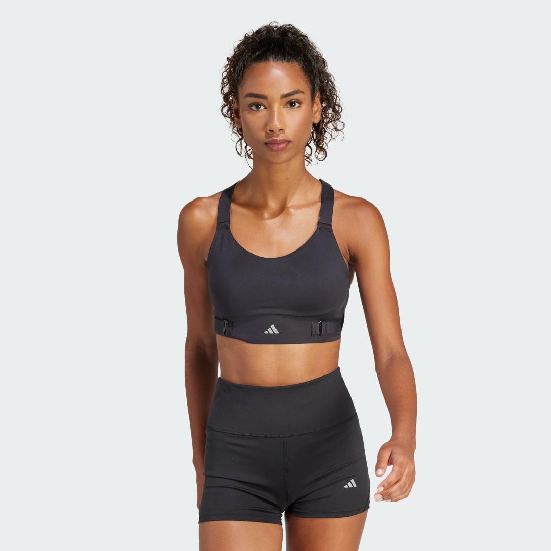 adidas FastImpact Luxe Run High-Support Bra Core Black L A-B Womens Product Image
