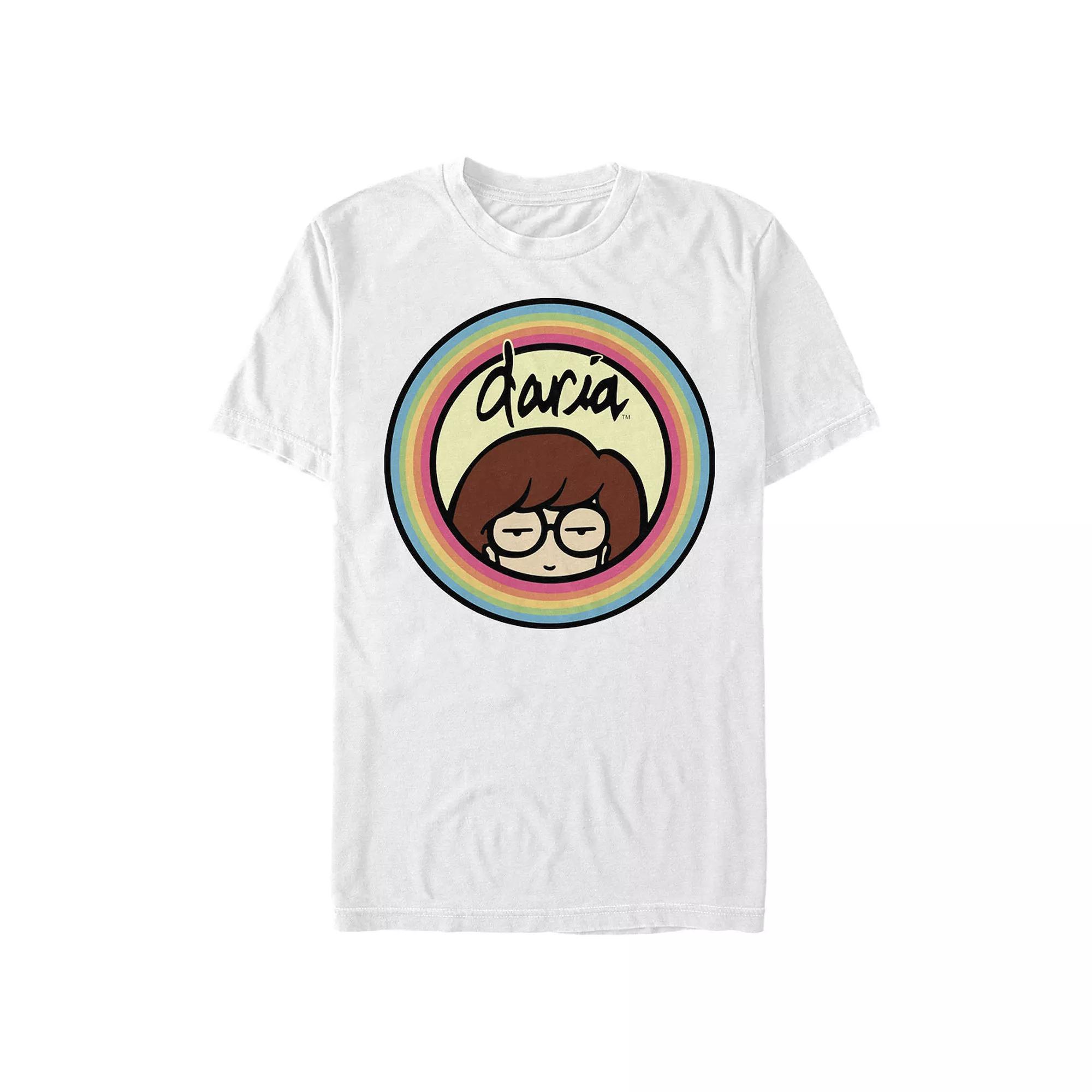 Men's Daria Logo Stamp Graphic Tee, Size: Large, White Product Image