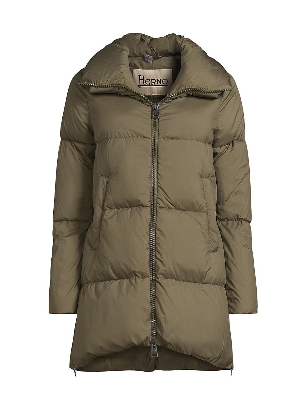 Womens Matte Down Puffer Jacket Product Image